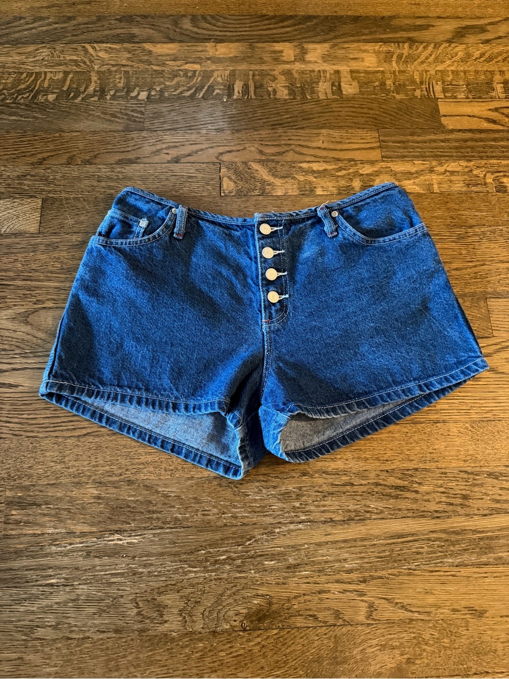 No Boundaries Y2K Button Fly Micro Shorts